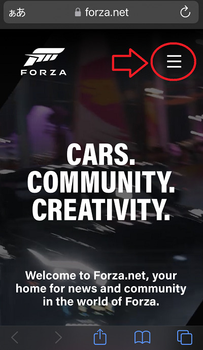 携帯　Forza公式サイト
