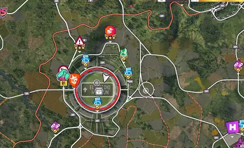 スタジアムの位置