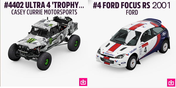 #4402 ULTRA 4 'TROPHY JEEP'2019 & #4 FORD FOCUS RS 2001